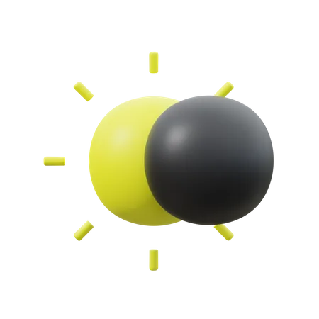 Eclipse solar  3D Icon