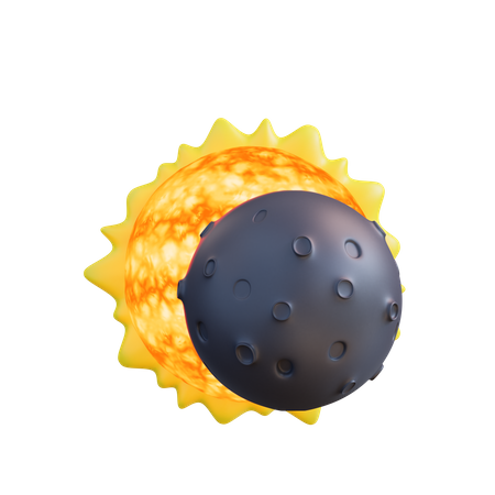 Eclipse solar  3D Icon