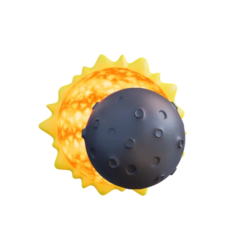 Eclipse solar  3D Icon