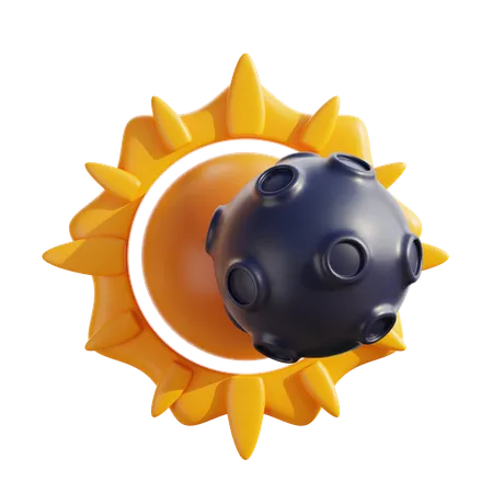 Eclipse solar  3D Icon