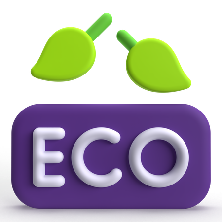 Eco  3D Icon