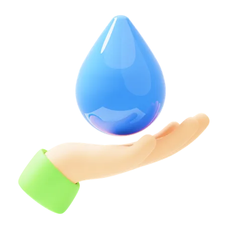 Agua ecológica  3D Icon