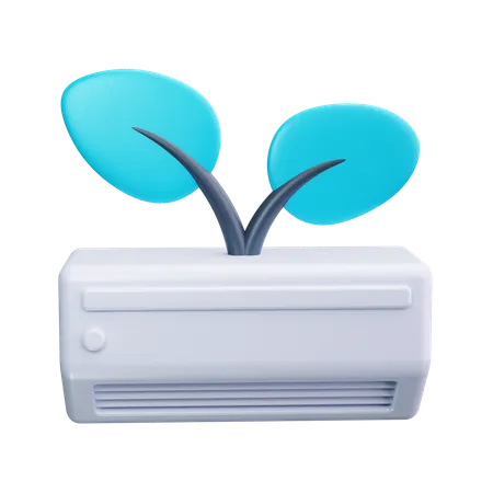 Eco air conditioner  3D Icon