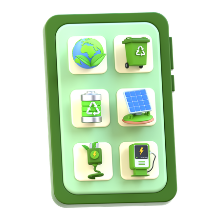 エコアプリ  3D Icon