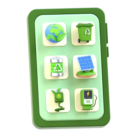 エコアプリ  3D Icon