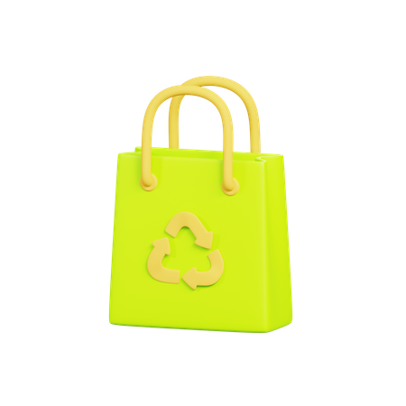 Bolsa ecologica  3D Icon