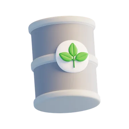 Eco Barrel  3D Icon