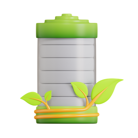 Batería ecológica  3D Icon