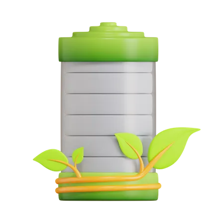 Batería ecológica  3D Icon