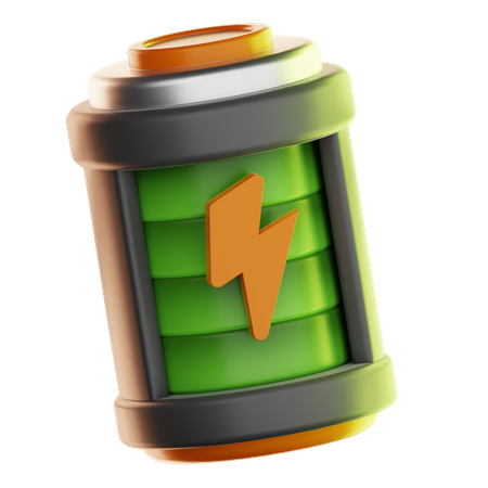 Batterie écologique  3D Icon