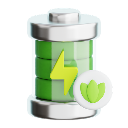 Batterie écologique  3D Icon