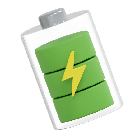 Eco Battery 3 D Icon Environment Friendly Illustration 3D Icon
