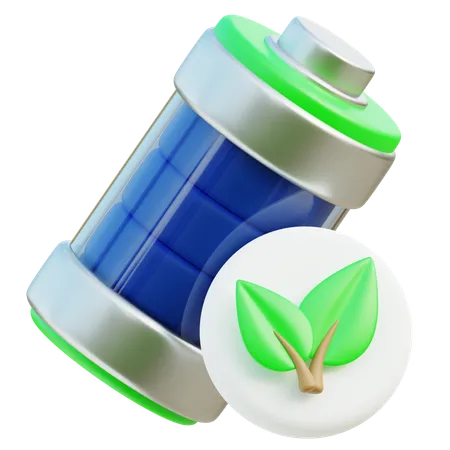 Eco Battery  3D Icon
