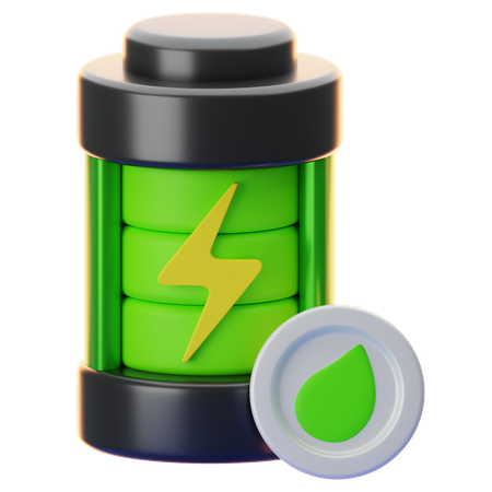 Eco Battery  3D Icon