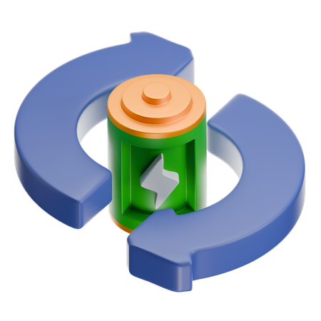 에코 배터리  3D Icon