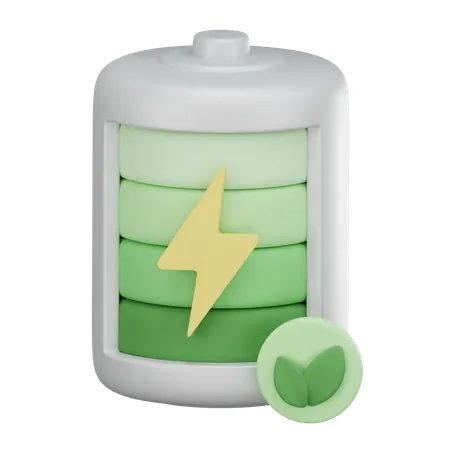 Eco Battery  3D Icon