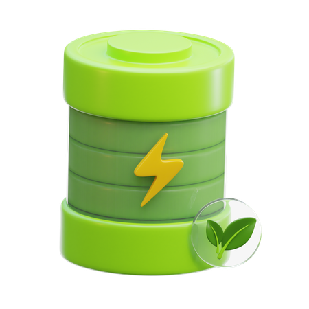 Eco Battery  3D Icon