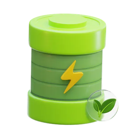 Eco Battery  3D Icon