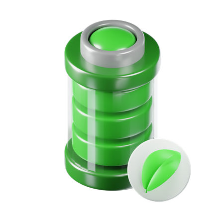 Eco Battery  3D Icon