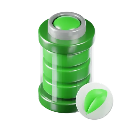 Eco Battery  3D Icon