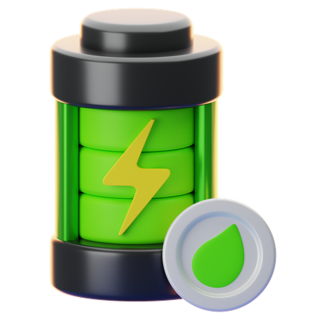 Eco Battery  3D Icon