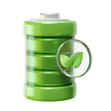 Eco Battery  3D Icon