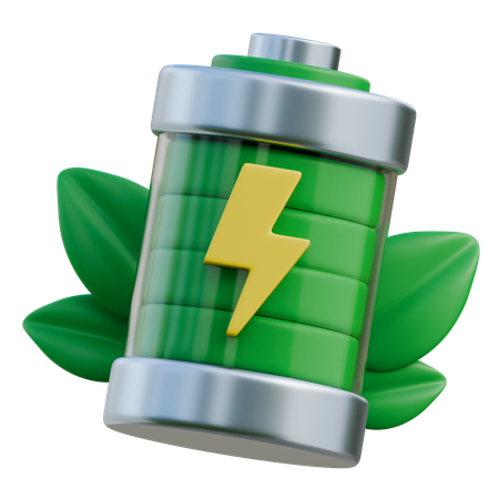 Eco Battery  3D Icon