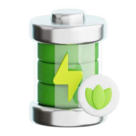 Eco Battery  3D Icon