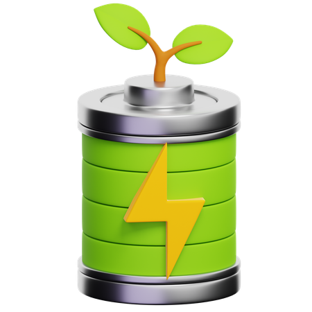 Eco Battery  3D Icon