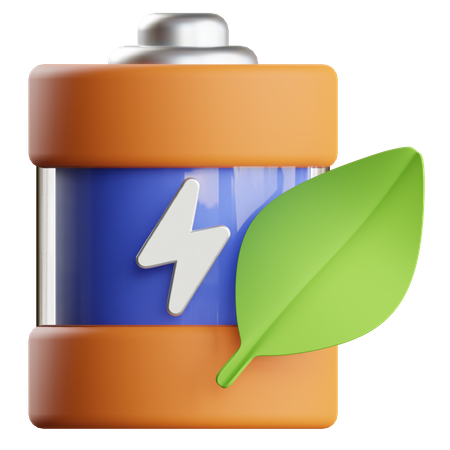 Eco Battery  3D Icon