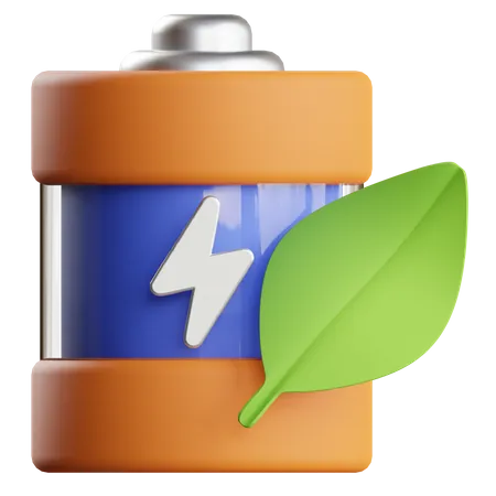 Eco Battery  3D Icon