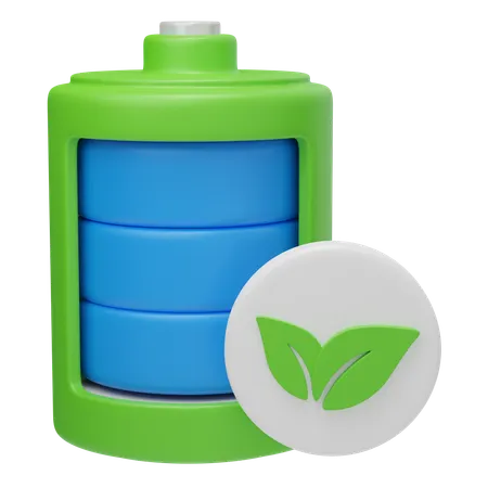 Eco Battery  3D Icon