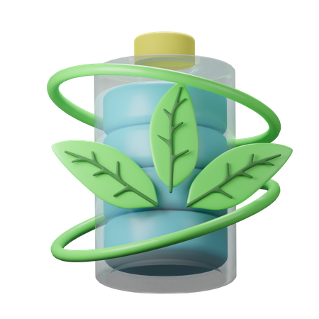 Eco Battery  3D Icon