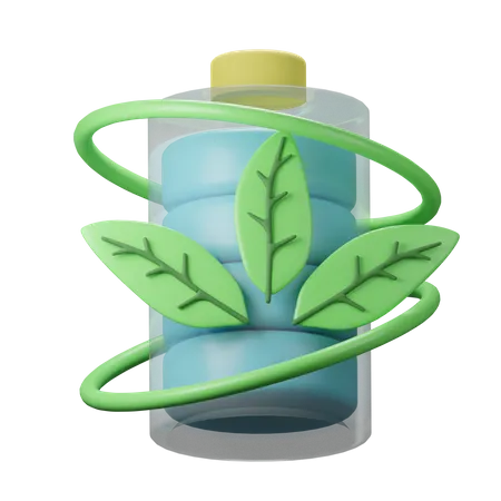 Eco Battery  3D Icon