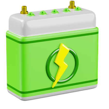 Eco Battery  3D Icon