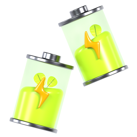 Eco Battery  3D Icon