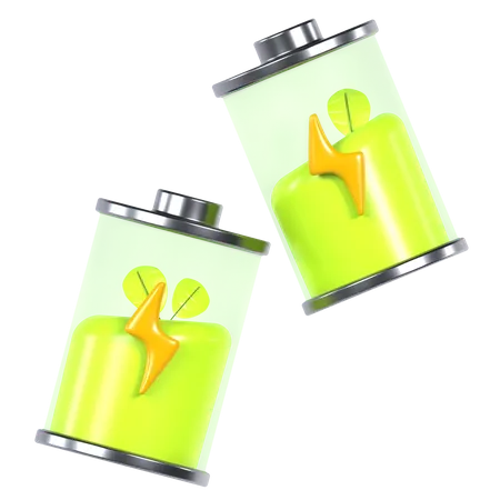 Eco Battery  3D Icon