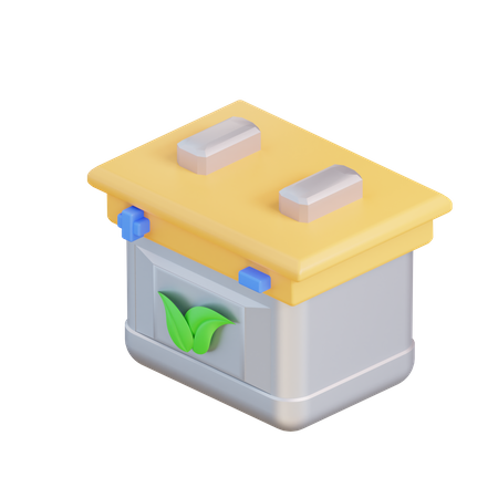 Eco Battery  3D Icon