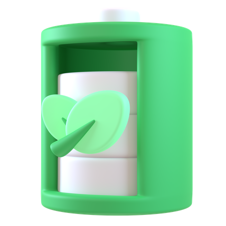 Eco Battery  3D Icon