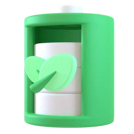 Eco Battery  3D Icon