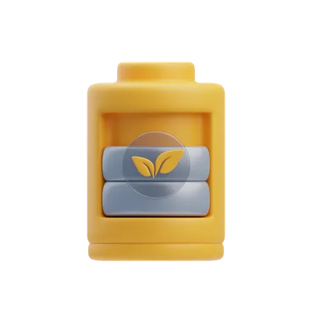 Eco Battery  3D Icon