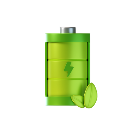 Eco Battery  3D Icon