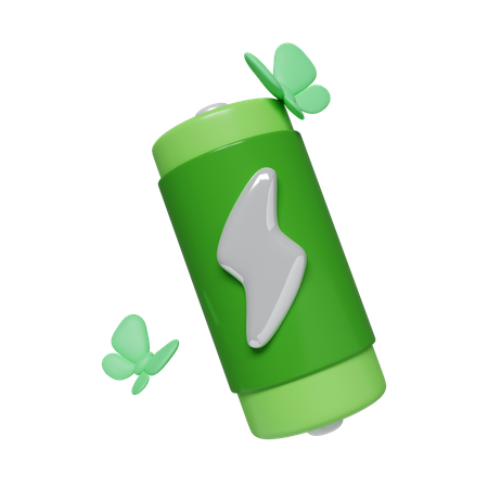 Eco Battery  3D Icon