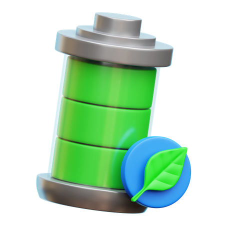 Eco Battery  3D Icon