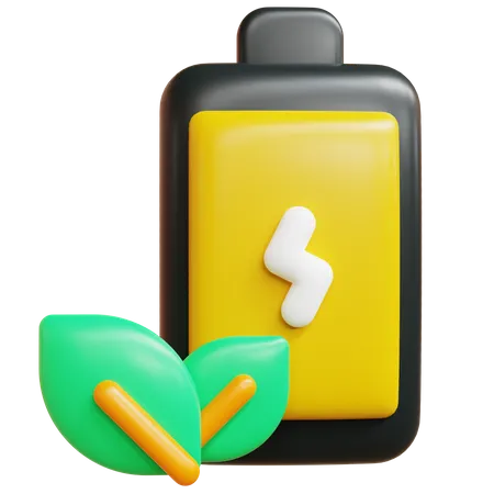 Eco Battery  3D Icon