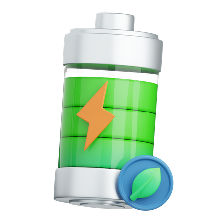 Eco Battery  3D Icon