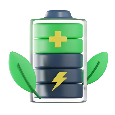 Eco Battery  3D Icon