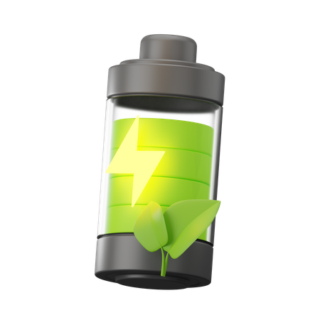 Eco Battery  3D Icon