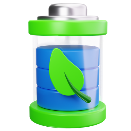 Eco Battery  3D Icon