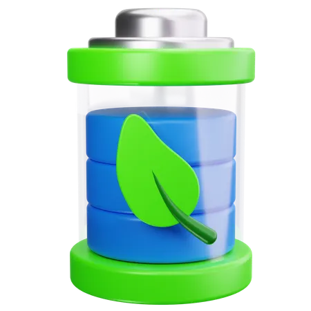 Eco Battery  3D Icon